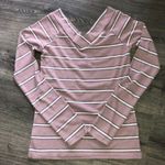 Pink Rose NWT V-Neck Ribbed Knit Top Sz M Photo 2