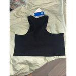 Adidas NEW  Women's Adibreak Cropped Tank Top Athletic Workout Black (Medium) Photo 3