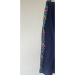 BODEN Tamara Embroidered Drawstring Loose Trousers Floral Pineapple 14 Boho Flow Blue Size 14W Photo 7