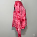 Fanatics Fanatic Red Tie-Dye Long Sleeve Crop Carolina Hurricanes Hockey Shirt Womens 2XL Photo 4