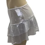 Under the Sun Size XL Silver Mesh Ruffle Skirt. New Without Tags. Photo 1