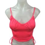 Princess Polly  Pink Spaghetti Strap Cinched Tie Cami Camisole Crop Tank Top Sz 0 Photo 0