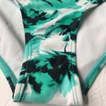 Nicole Miller Floral High Waisted Bikini Bottoms Green White Size 8 Tropical New Photo 2