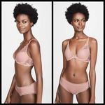 Natori ππ Feathers Underwire Contour Bra ~ 32D Pink NWT Photo 2