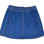 EXPRESS JEANS Short Denim Zipper Back Blue Jean Mini Skirt ~ Women's Size 2 Photo 0