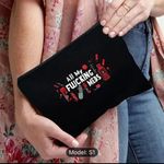 Black Polyester Medication Organizer Bag with Zipper Closure Photo 1