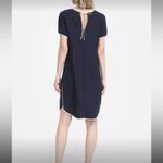 Banana Republic  New Navy Blue Dress with White Accent Short Sleeve Mini Dress Photo 8