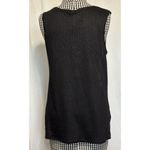 Kische Velvet Burnout Tank Black Linen Blend SIze Small Photo 1