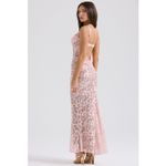 House Of CB Azzurra metallic lace bodycon gown size Medium Photo 4