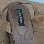 Candie's Vintage  Wooden Platform Strappy Sandal Heels 8.5M Photo 7
