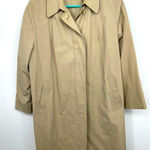 London Fog London‎ fog trench coat size 12P tan with minor flaw small mark on front Photo 0