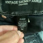 EXPRESS  Vintage Skinny Black Highrise Ankle Jeans 6 Regular Photo 12