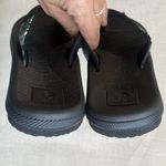 High Tide Black Sandal Flip Flop Comfort Tropical Beach Floral Size 9 Photo 4