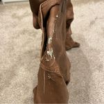 Coalition Girl Next Door Hooded Faux Leather Jacket Brown Size L Photo 9