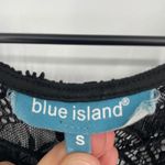 Blue Island Black Lace Bell Sleeve V Neck Cover Up Mini Dress Size S Photo 2