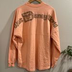 Walt Disney World Medium Peach Gold Puffy Glitter Long Sleeve Spirit Jersey Logo Orange Photo 1