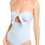 Moeva Bruna Gingham Baby Blue Swimsuit Size UK XS One Piece London NEW Photo 0
