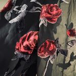 Revolve Majorelle Ava Deep V Dress in Black Floral Photo 4