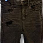 American Eagle American Eagle Super Hi-Rise Black Destroyed Jeans Photo 1