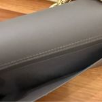 ZAC ZAC POSEN Earthette Gray Leather Top Handle Gold Chain Crossbody Bag Photo 10