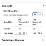 Kescoo cycling shoes Black Size 10 Photo 5