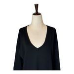 Pendleton  Sweater Women Medium Black Merino‎ Wool Knit Lightweight Pullover Photo 3