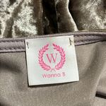 Wanna B  medium crushed velvet dress 3/4 sleeve elastic waist has pockets unlined Photo 1