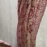 White House | Black Market Peek A Boo Gold Thread Bohemian Blouse M EUC Photo 4