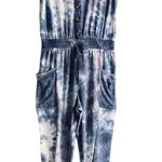 J for Justify Women's Button Front Tie Dye Jumpsuit Photo 0