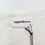 superdown Tammie Deep V Bodysuit in Ivory Photo 4