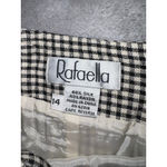 Rafaella Women's Vintage Silk Blend Gingham Midi Skirt, Size 14 Photo 5