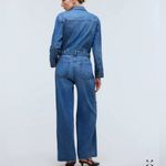 Madewell Denim Wide-Leg Coverall Jumpsuit in Byrne Wash Size 0 NWT Photo 3