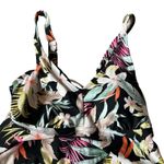 Kona Sol Women's Plus Size Black Floral Print Tankini Top - Size 1X - NWT Photo 7