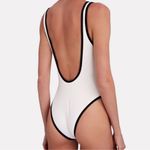 We Wore What  Bride Swimsuit with Black Trim NWT XL‎ Photo 1