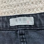 Free People Black Denim Zip Up Skirt Photo 2