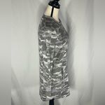 Athleta  Crewneck Tunic Gray Camouflage Coaster Luxe Sweatshirt Dress  w/Pockets Photo 4