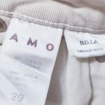 AMO Jeans Bella Vintage White Frayed Hem High Rise Denim Size 29 Photo 2