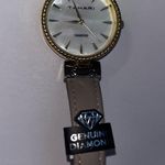 Tahari Diamond Women's Tan Strap Watch Photo 9