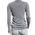 Pretty Little Thing charcoal ribbed exposed seam long sleeve shirt 4/S Photo 3