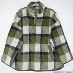Madewell NEW (Re)sourced Sherpa Popover Tunic Jacket in Plaid, XS,NB532 Photo 3