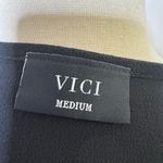 VICI  Black Drape Blouse Photo 3