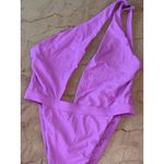 Michael Costello Kasie One Piece in Electric Purple Medium New Womens Swimsuit Photo 4