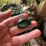Chrome Diopside Silver Jewelry Pendant Green Photo 1