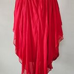 Hoagland New York Red Silk Halter Dress Crystal Beaded Dress size 12 Photo 8
