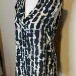 Theory  Moha abstract cloud sleeveless silk blouse size M NWT Photo 3