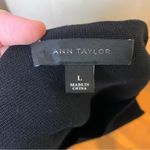 Ann Taylor Thick Knit Tank Dress Sleeveless Cutout Back in Black Classic Neutral Photo 6