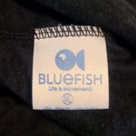 Blue Fish Womens Black Round Neck Semi Sheer Athletic T Shirt Brazil‎ Size M/L Photo 7