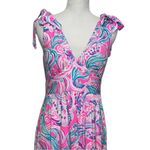 Lilly Pulitzer Maxine Pink Swirl Maxi Dress Women’s Size 6 Summer Resort Unicorn Photo 2