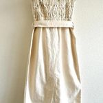 Nanushka Sally Denim Creme Midi Dress XS Photo 5