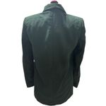 Mango  Suits Double Breasted Crinkle Blazer Dark Green Relaxed Fit EUC Small Photo 4